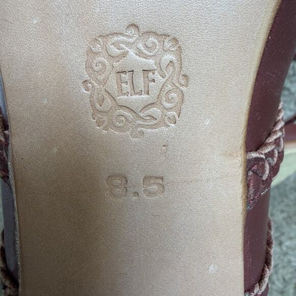 Bali Elf Maroon Leather Mary Jane Oxford Heels Size 8.5 NWOB - Picture 12 of 12